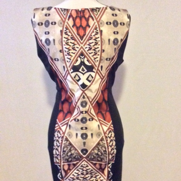 Brown and black pebble print dress - Picture 4 of 4